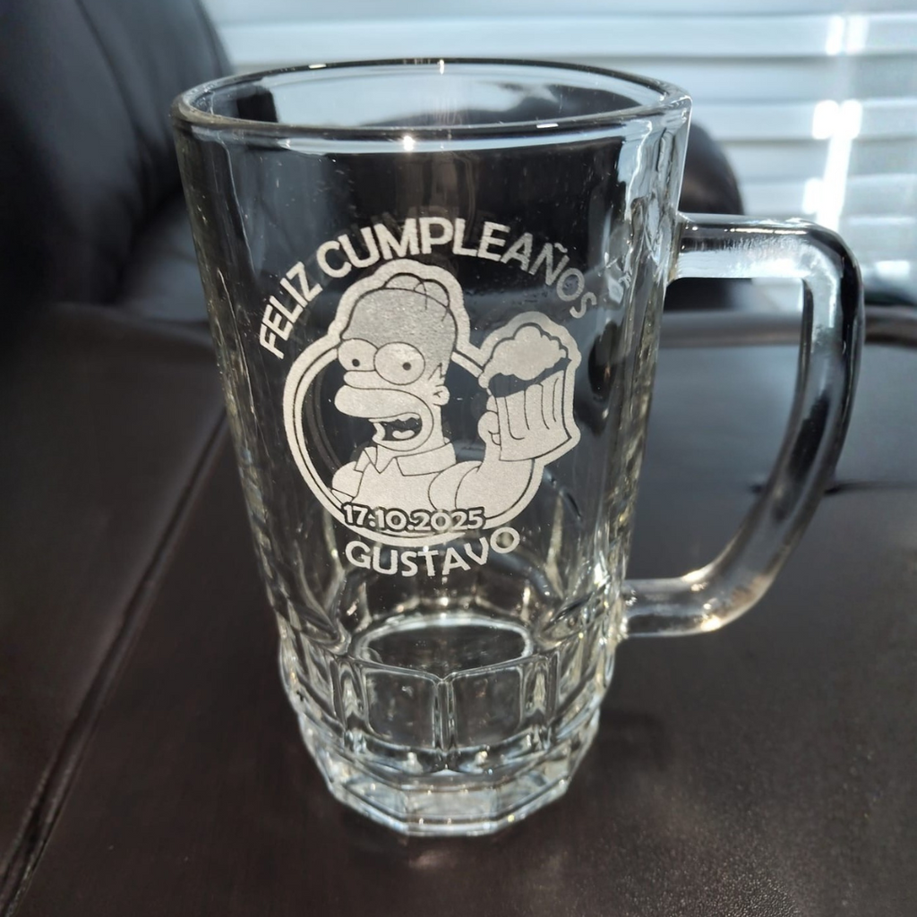 1 Shopero con grabado láser personalizado.